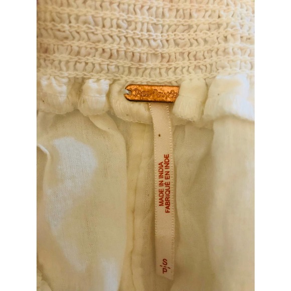 Free People Ivory Sunbeams Boho Embroidered Dress S - Picture 4 of 4